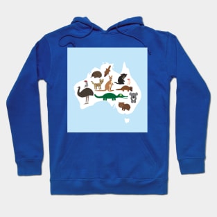 Map of Australia Hoodie